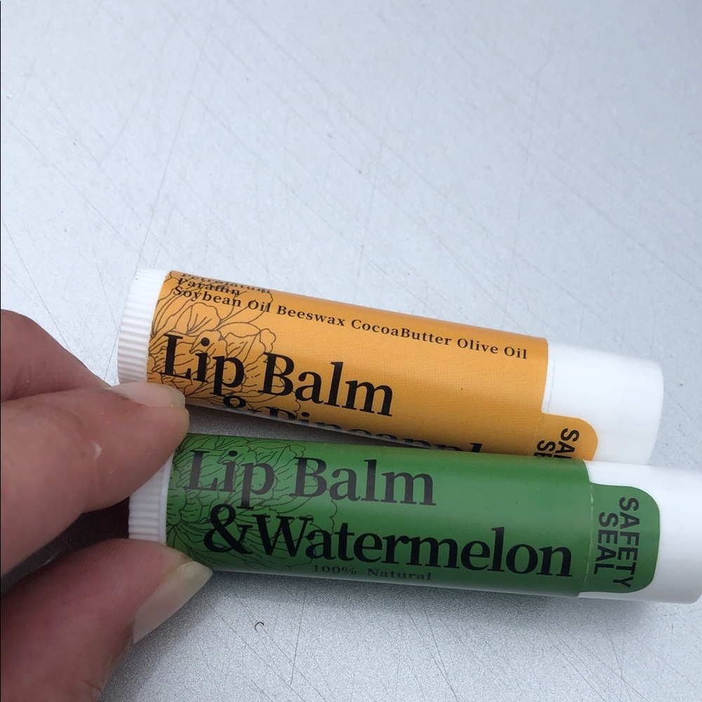 Lip Balm pineapple & Watermelon + Lip Balm  Duo. New